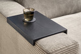 KAWOLA Big Sofa MADELINE Cord steingrau