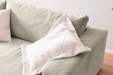 KAWOLA Big Sofa MADELINE Cord steingrau