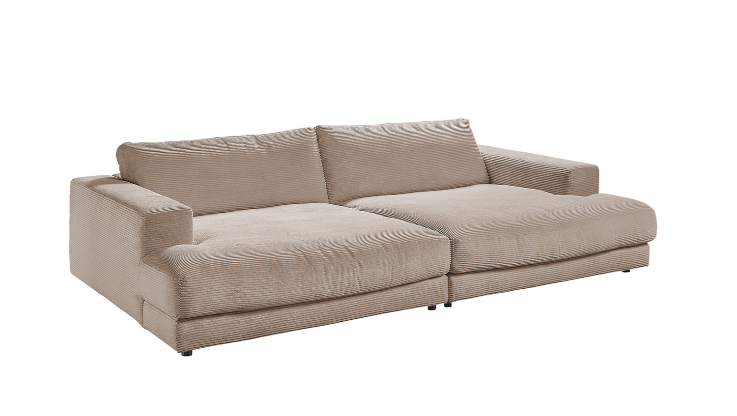 KAWOLA Big Sofa MADELINE Cord taupe