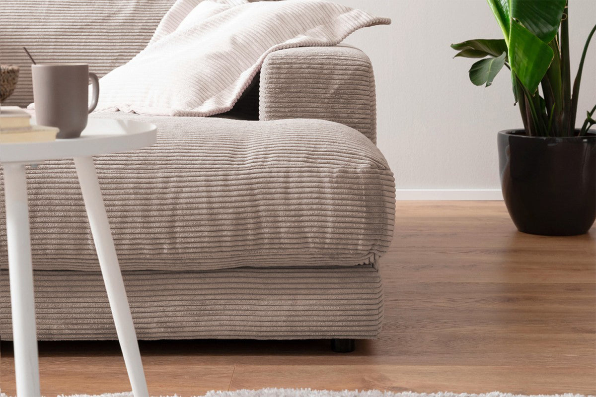 KAWOLA Big Sofa MADELINE Cord taupe