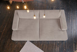KAWOLA Big Sofa MADELINE Cord taupe