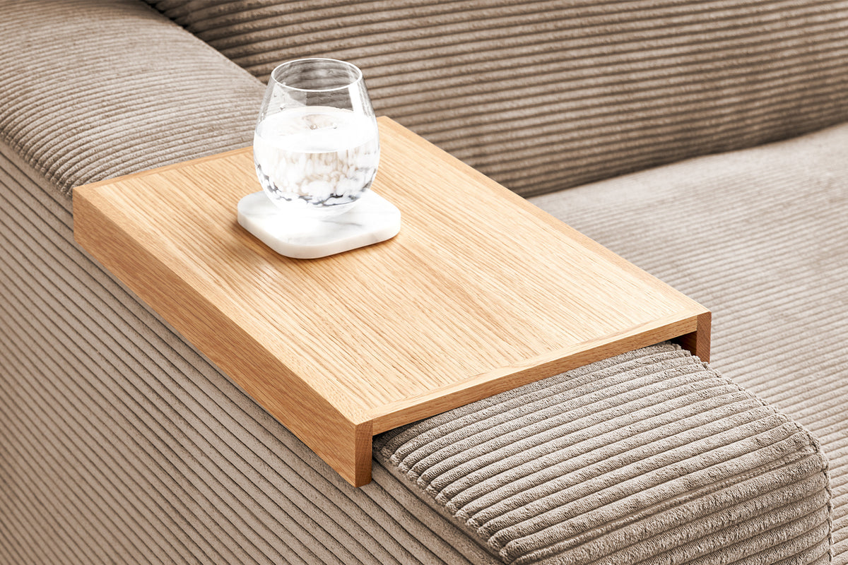 KAWOLA Big Sofa MADELINE Cord taupe