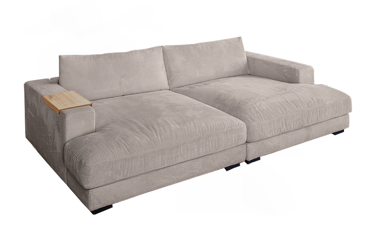 KAWOLA Big Sofa MADELINE Cord taupe