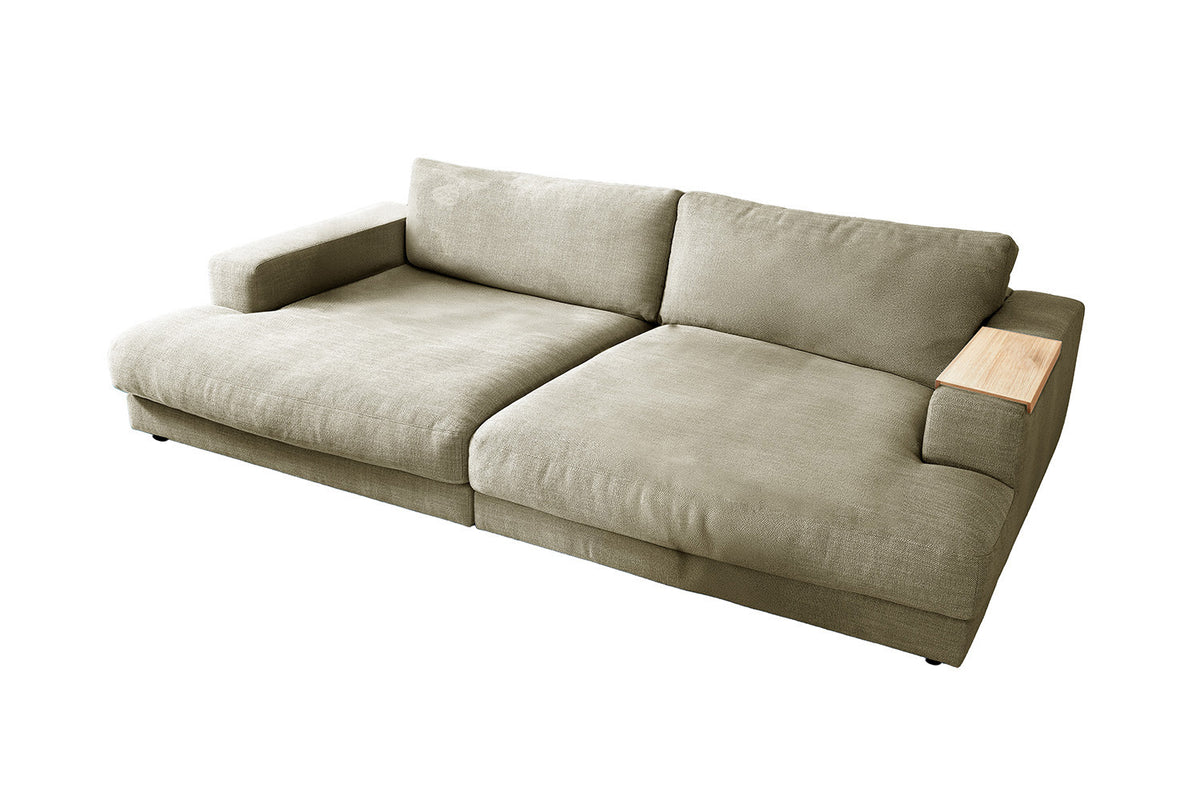 KAWOLA Big Sofa MADELINE Stoff cremeweiß