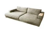 KAWOLA Big Sofa MADELINE Stoff cremeweiß