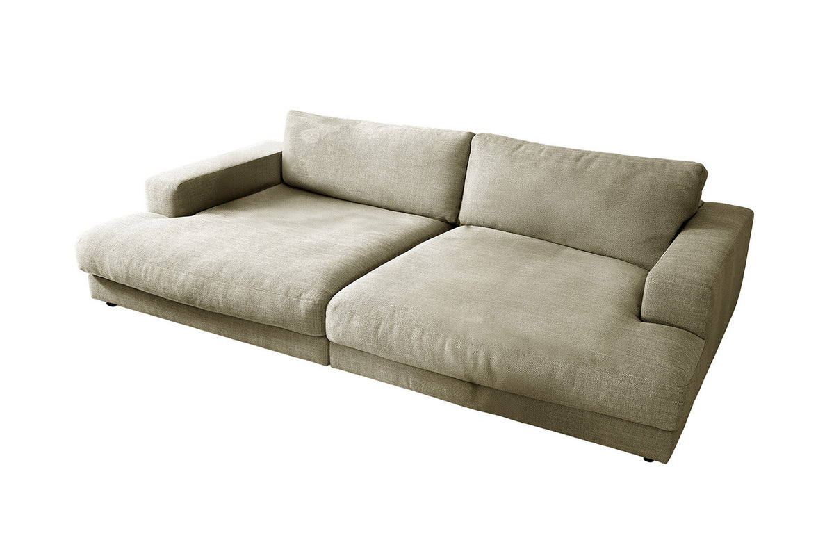 KAWOLA Big Sofa MADELINE Stoff cremeweiß