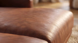 KAWOLA Big Sofa MARLIN Lederfaserstoff cognac