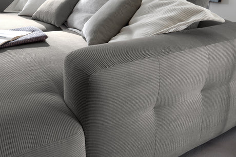 KAWOLA Big Sofa MIKA Feincord anthrazit