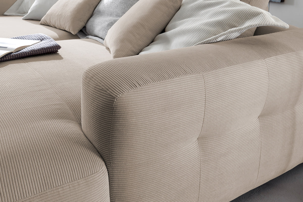 KAWOLA Big Sofa MIKA Feincord beige