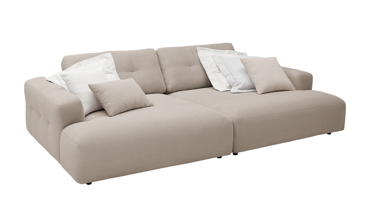 KAWOLA Big Sofa MIKA Feincord beige