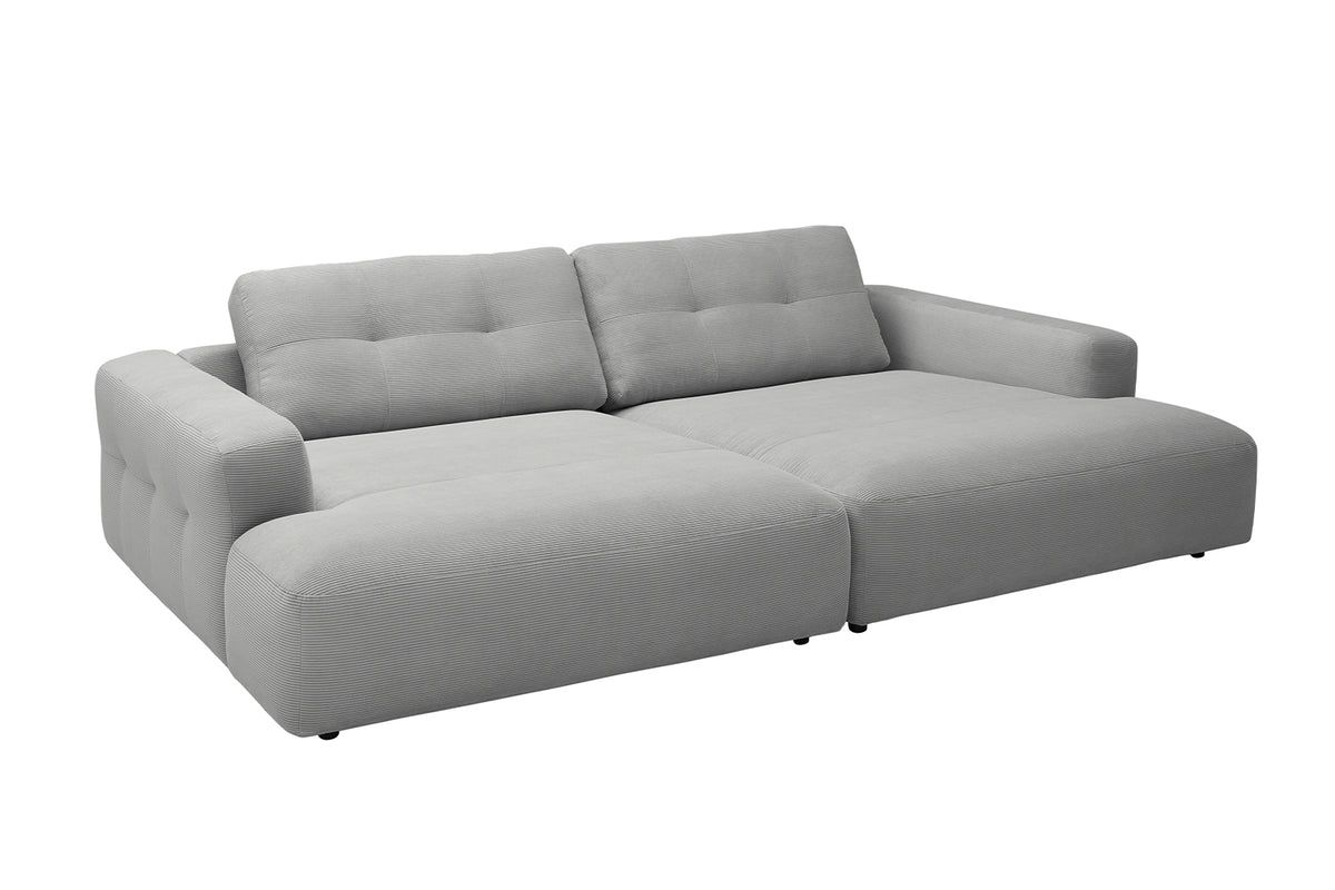 KAWOLA Big Sofa MIKA Feincord grau
