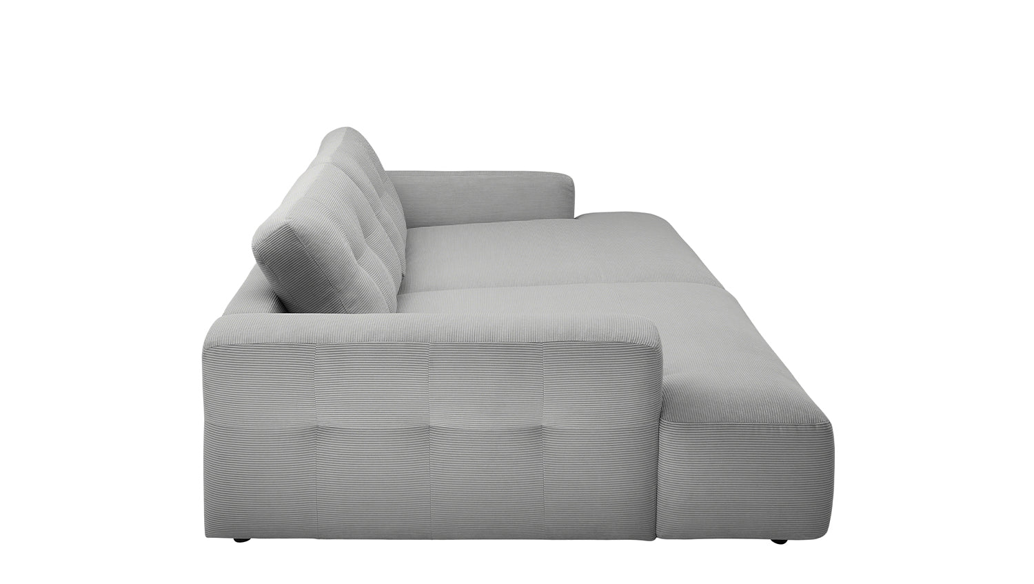 KAWOLA Big Sofa MIKA Feincord grau