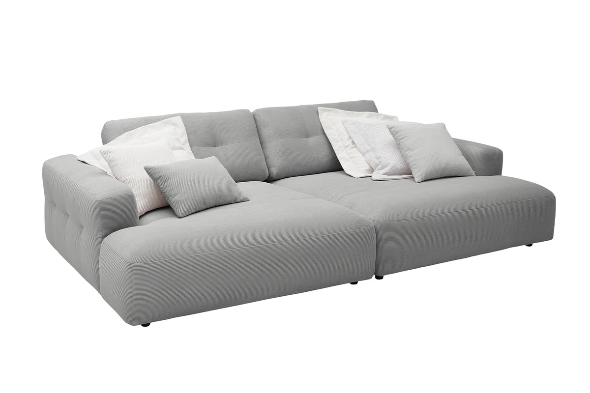 KAWOLA Big Sofa MIKA Feincord grau