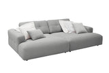 KAWOLA Big Sofa MIKA Feincord grau