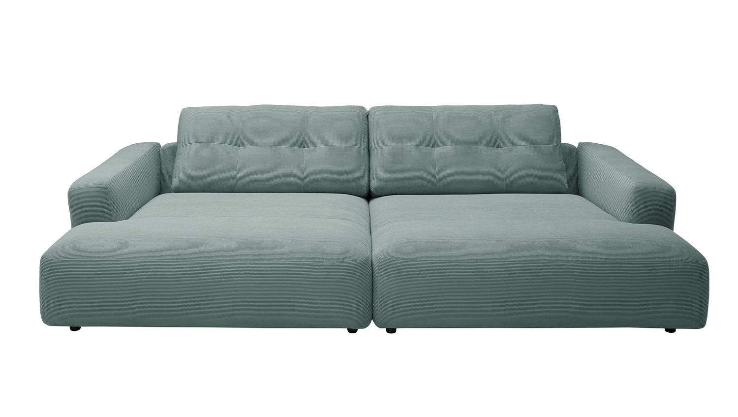 KAWOLA Big Sofa MIKA Feincord grün