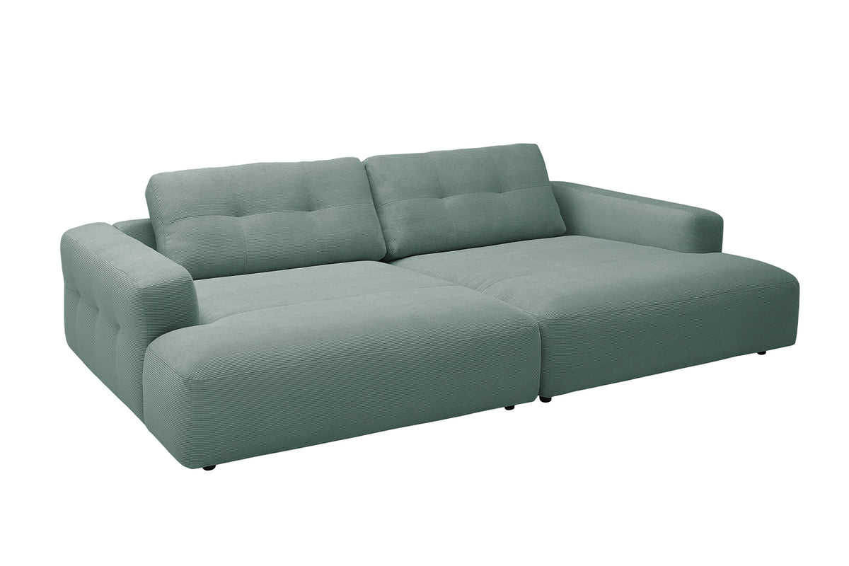 KAWOLA Big Sofa MIKA Feincord grün