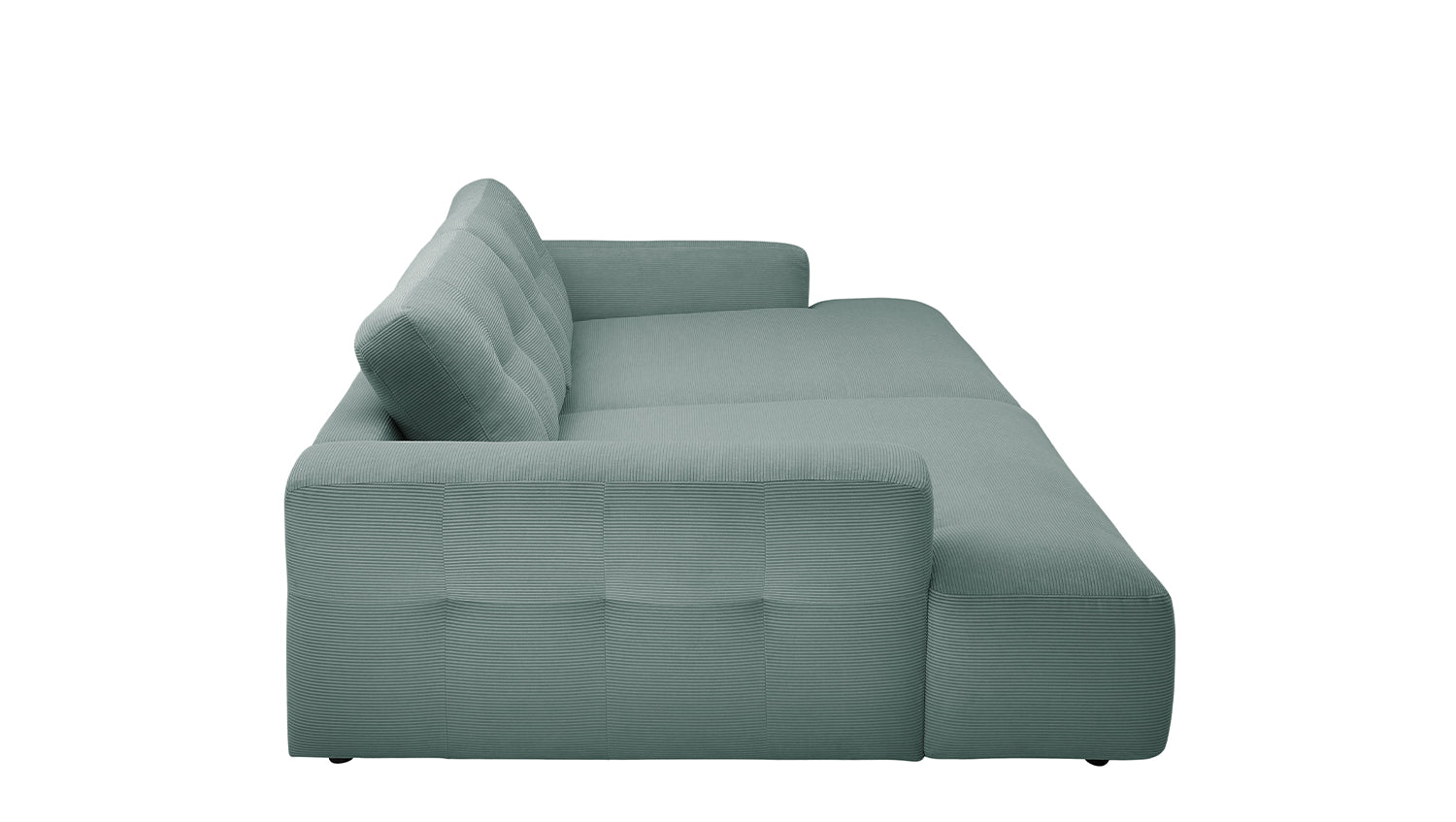 KAWOLA Big Sofa MIKA Feincord grün