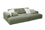 KAWOLA Big Sofa MIKA Feincord olivgrün