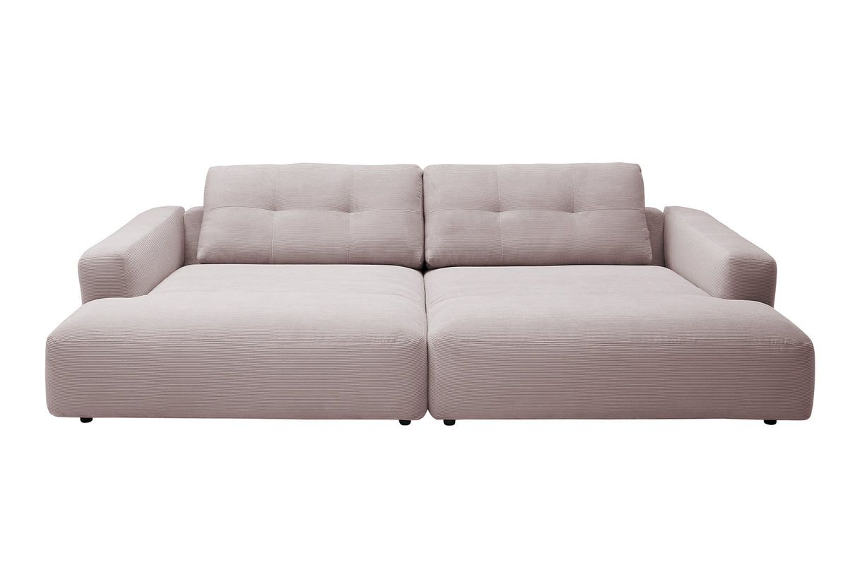KAWOLA Big Sofa MIKA Feincord rosa