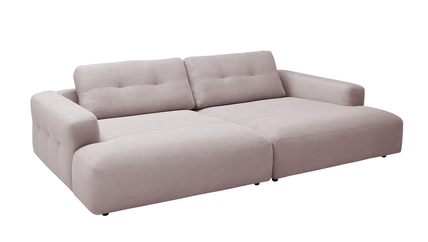 KAWOLA Big Sofa MIKA Feincord rosa