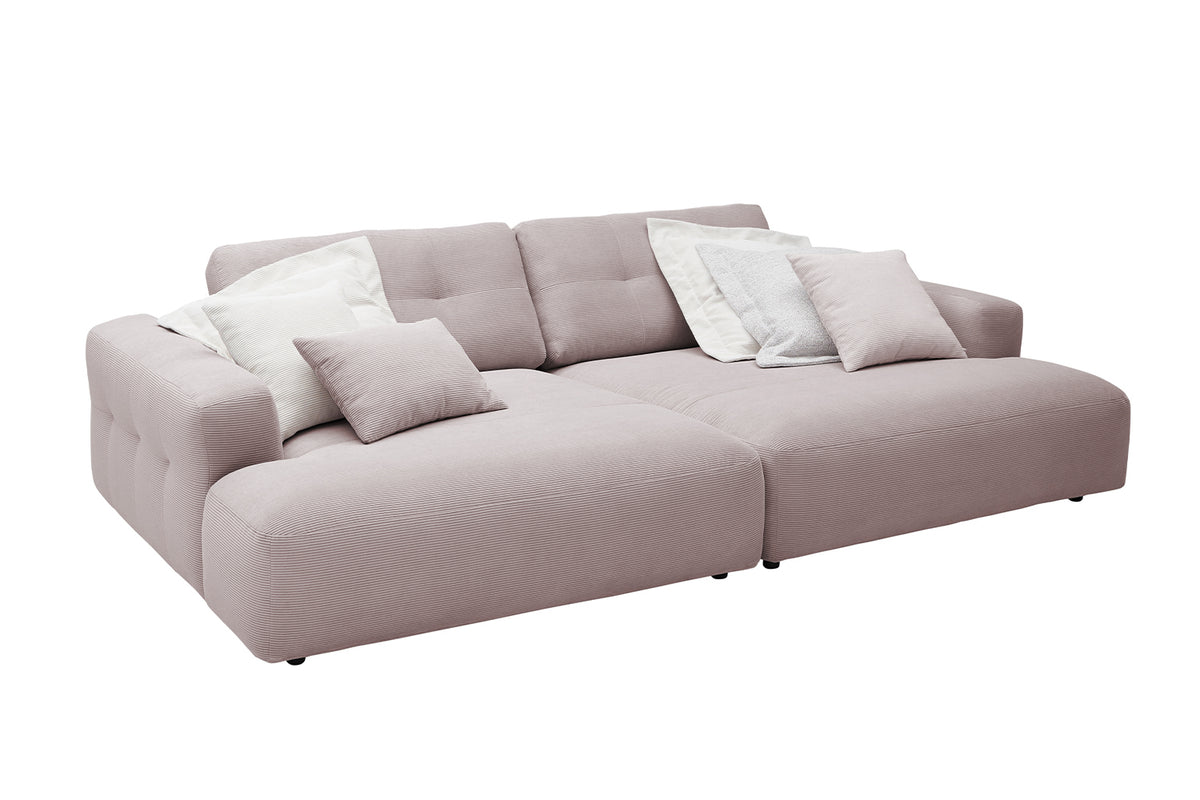 KAWOLA Big Sofa MIKA Feincord rosa