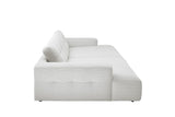 KAWOLA Big Sofa MIKA Feincord weiß