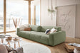 KAWOLA Big Sofa PALACE 3-Sitzer mit Sitztiefenverstellung Cord olivgrün