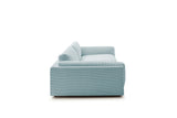 KAWOLA Big Sofa RAINA Cord hellblau