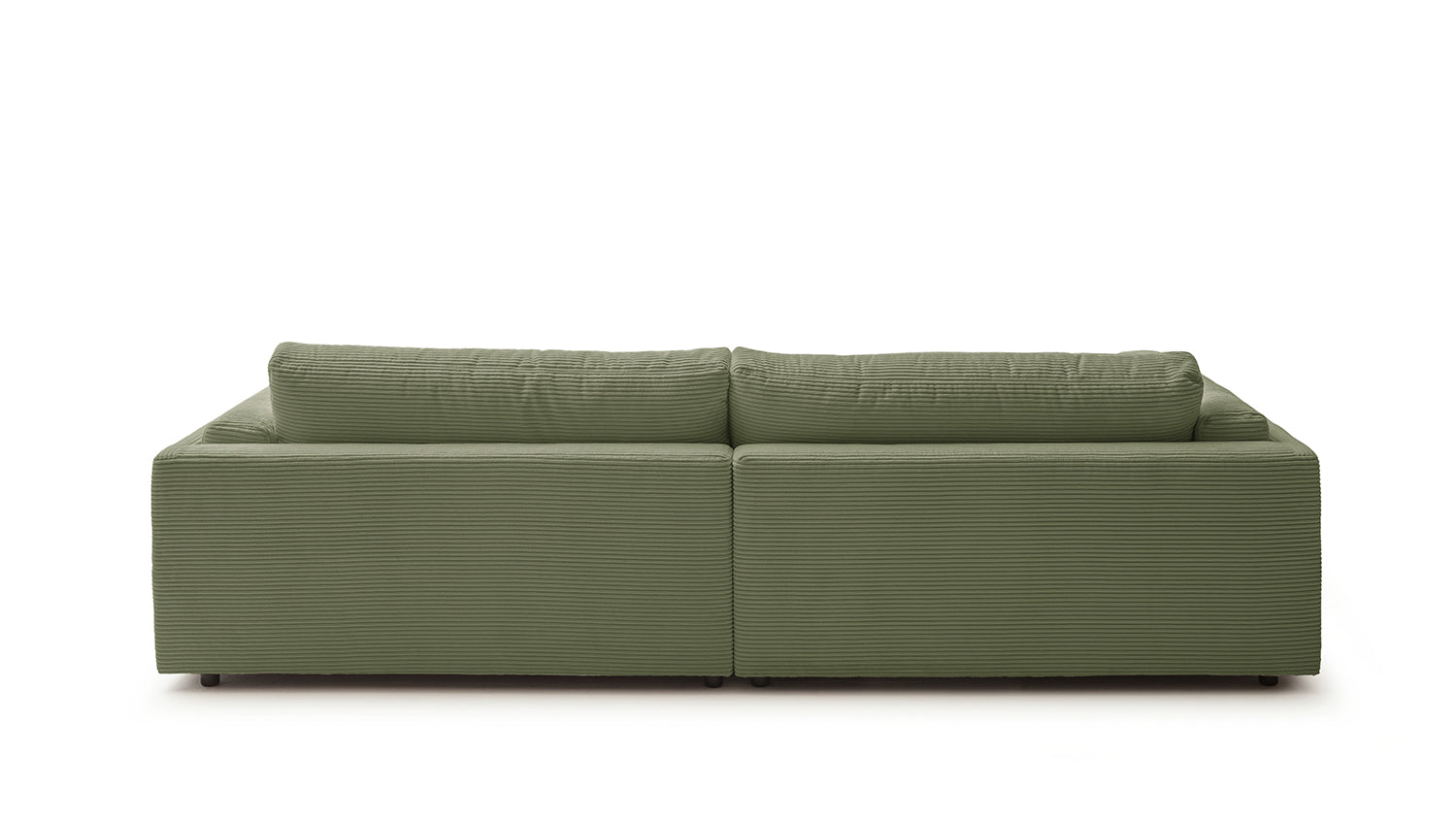 KAWOLA Big Sofa RAINA Cord olivgrün