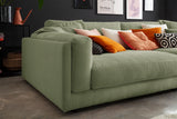 KAWOLA Big Sofa RAINA Cord olivgrün