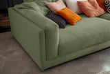 KAWOLA Big Sofa RAINA Cord olivgrün