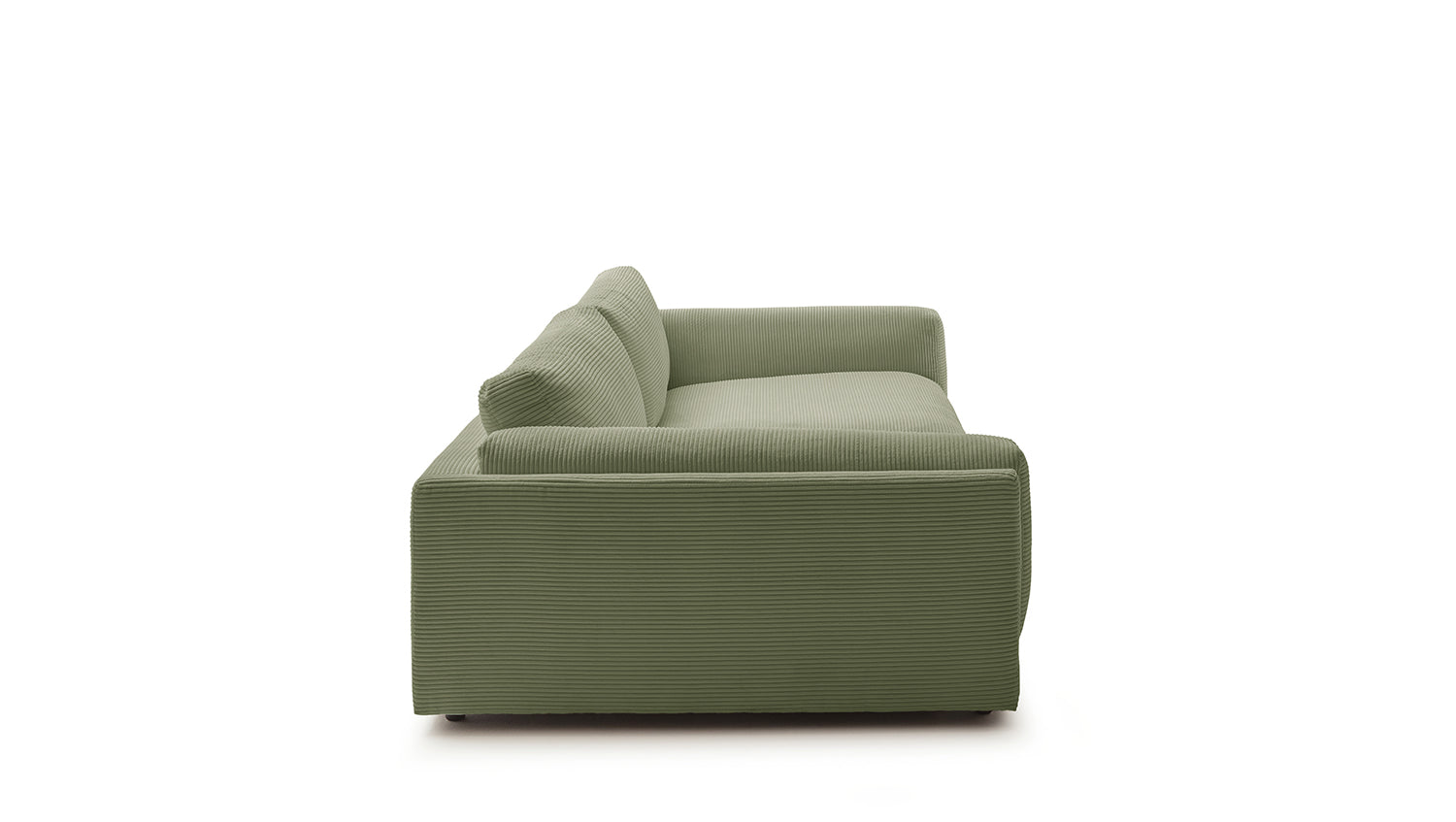 KAWOLA Big Sofa RAINA Cord olivgrün