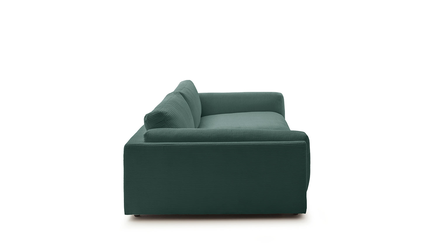 KAWOLA Big Sofa RAINA Cord smaragd