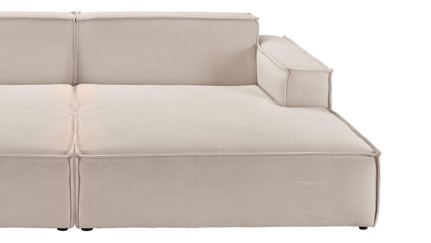 KAWOLA Big Sofa SAMU Feincord beige