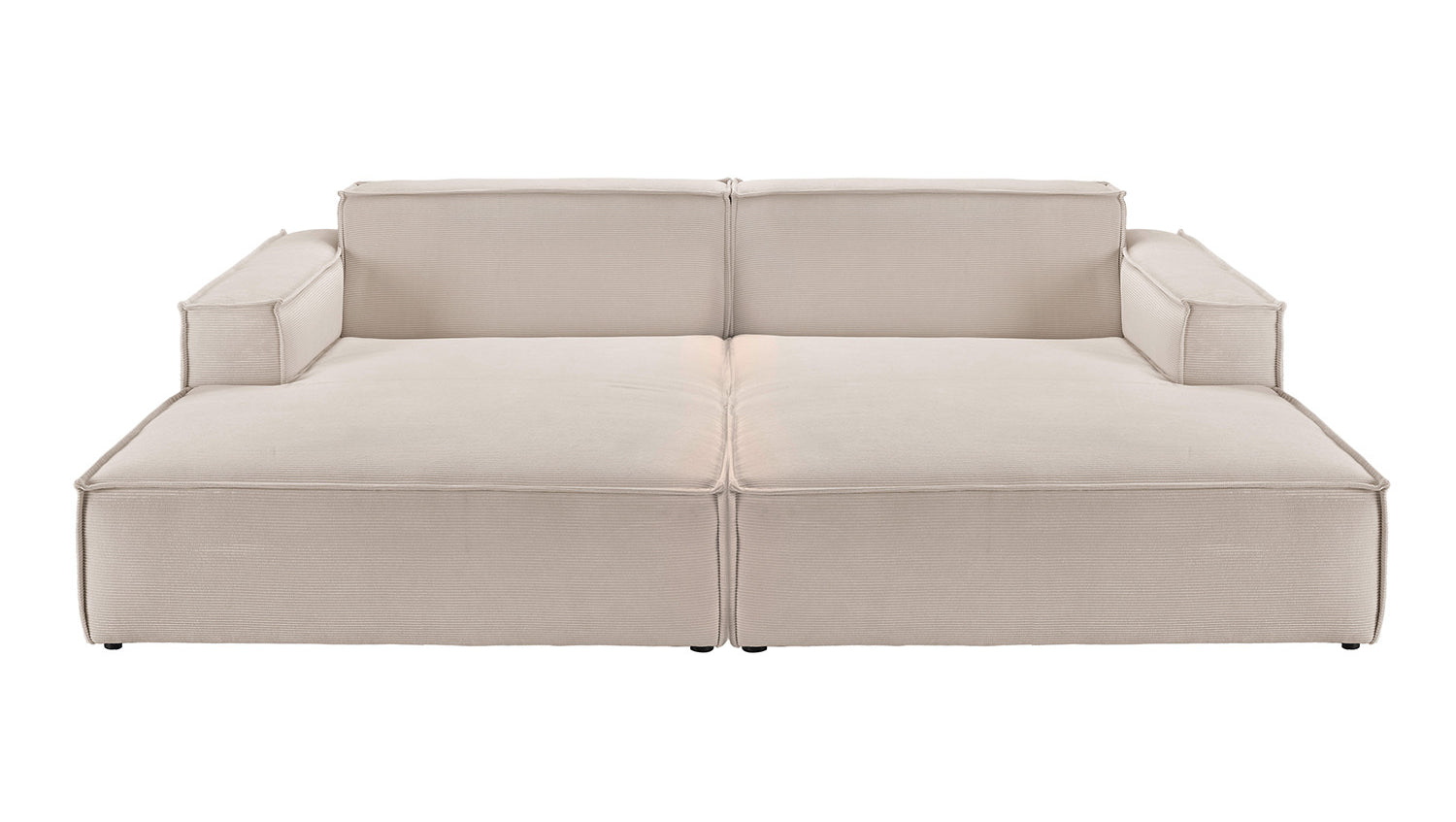 KAWOLA Big Sofa SAMU Feincord beige