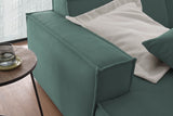 KAWOLA Big Sofa SAMU Feincord grün