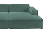 KAWOLA Big Sofa SAMU Feincord grün