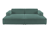 KAWOLA Big Sofa SAMU Feincord grün