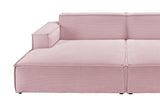 KAWOLA Big Sofa SAMU Feincord rosa