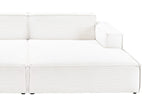 KAWOLA Big Sofa SAMU Feincord weiß