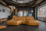 KAWOLA Big Sofa TARA Wohnlandschaft Leder cognac (B/H/T)