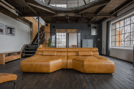 KAWOLA Big Sofa TARA Wohnlandschaft Leder cognac (B/H/T)