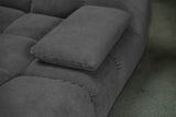 KAWOLA Big Sofa VIVIEN Feincord anthrazit