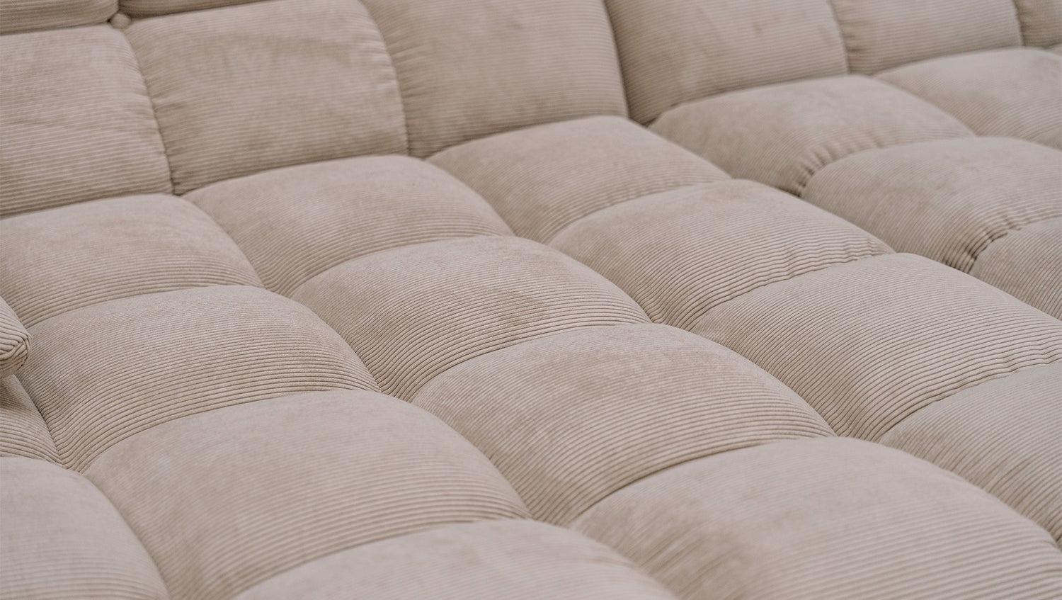 KAWOLA Big Sofa VIVIEN Feincord beige