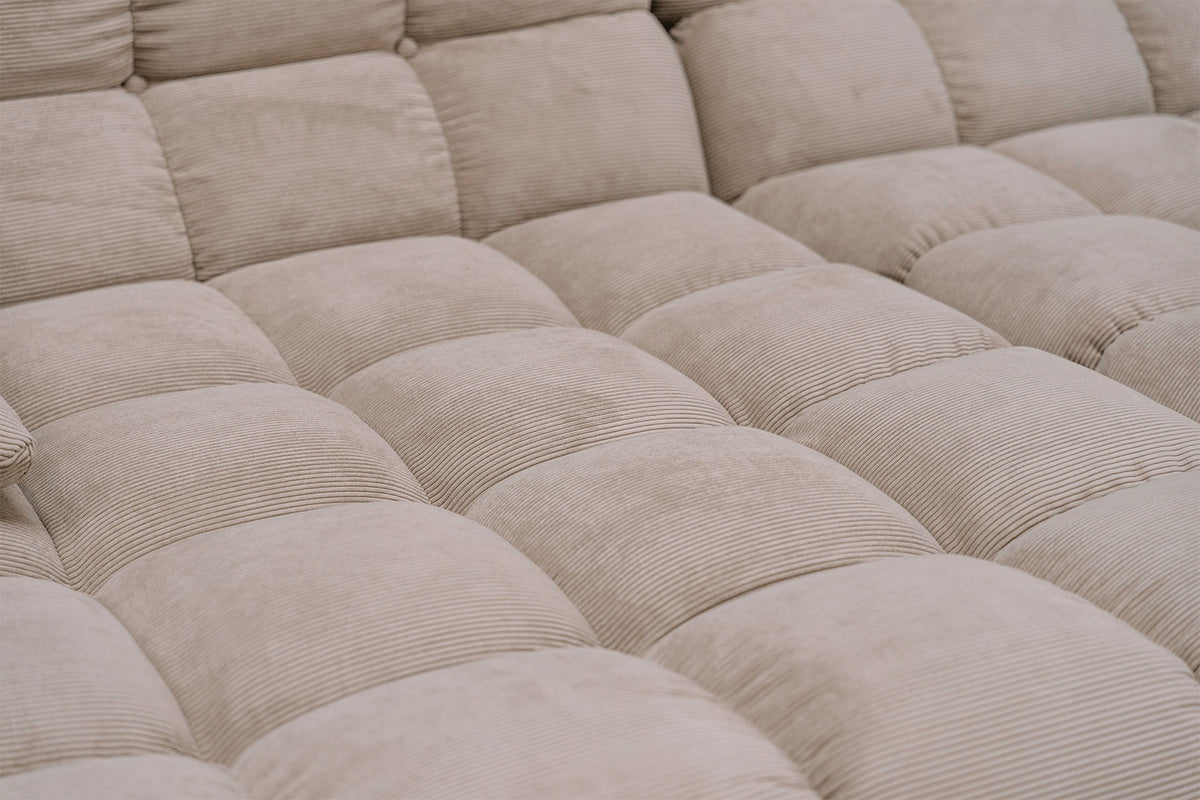 KAWOLA Big Sofa VIVIEN Feincord beige
