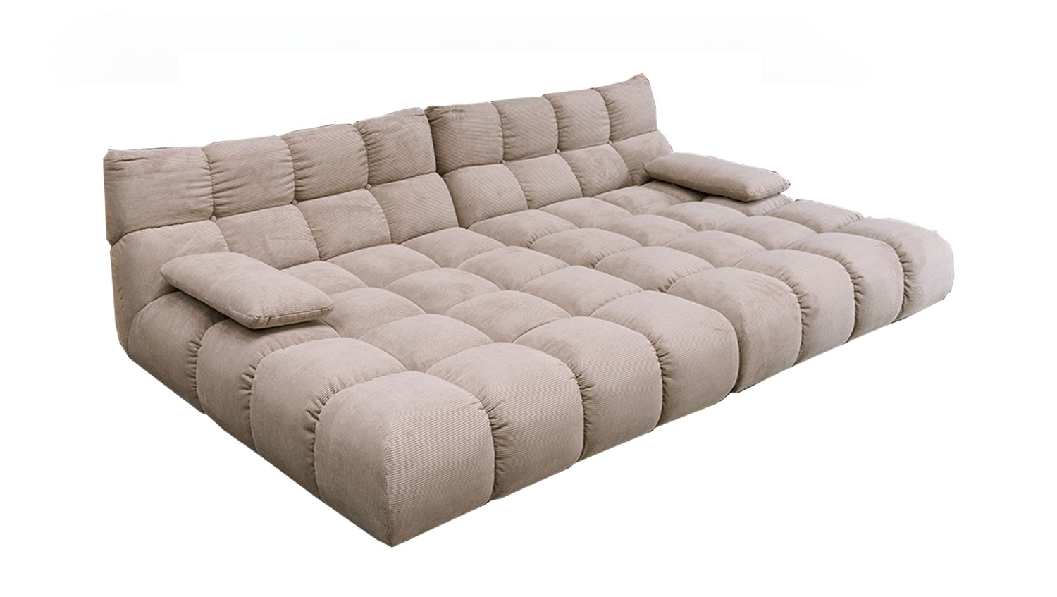 KAWOLA Big Sofa VIVIEN Feincord beige