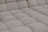 KAWOLA Big Sofa VIVIEN Feincord grau
