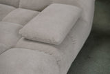 KAWOLA Big Sofa VIVIEN Feincord grau
