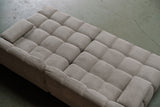 KAWOLA Big Sofa VIVIEN Feincord grau