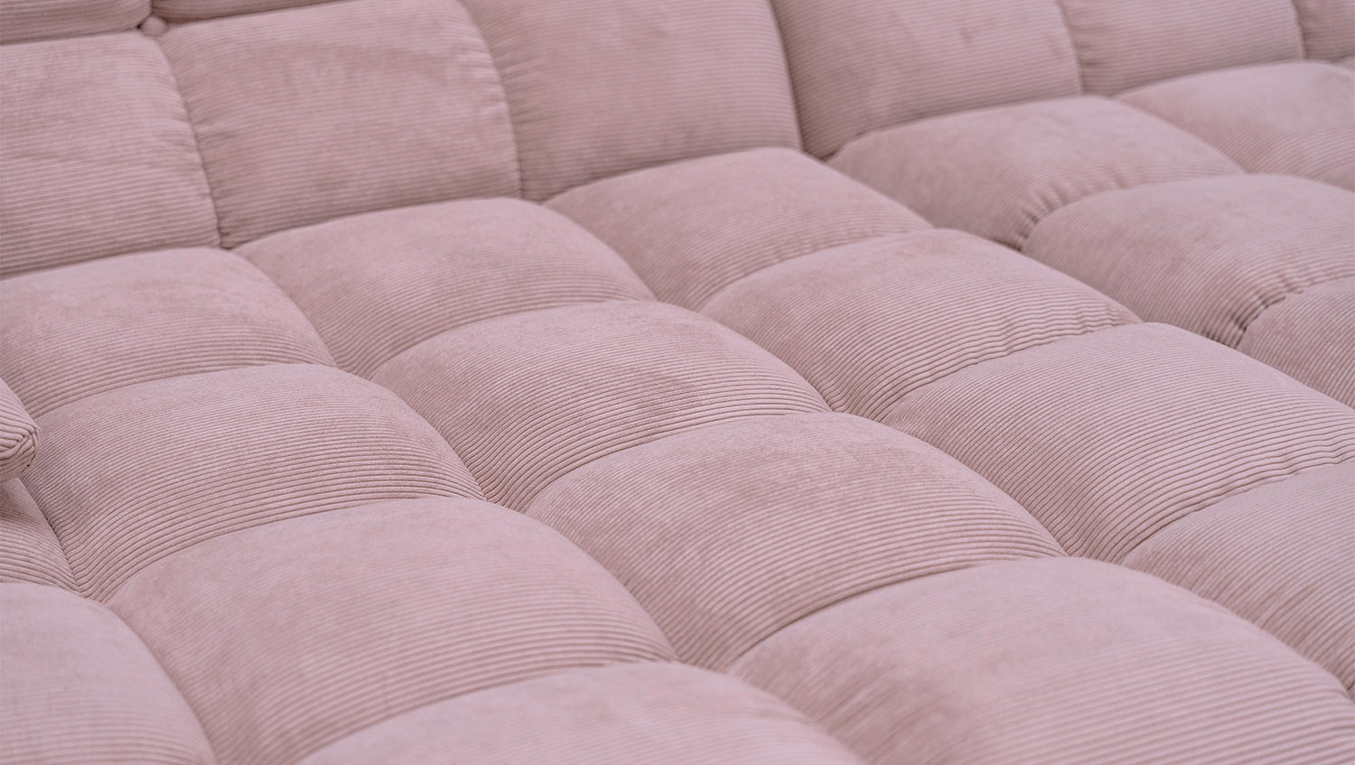 KAWOLA Big Sofa VIVIEN Feincord rosa